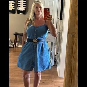 Blue Jean button up dress😊